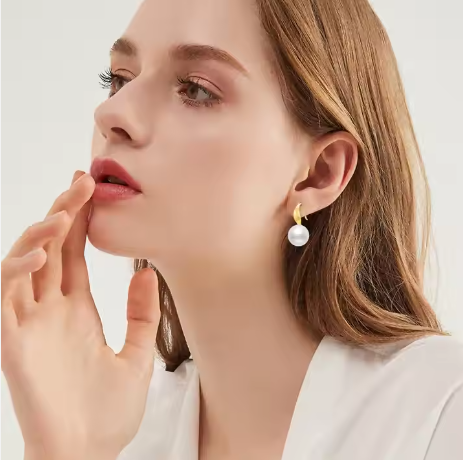 High heels and pearl earrings