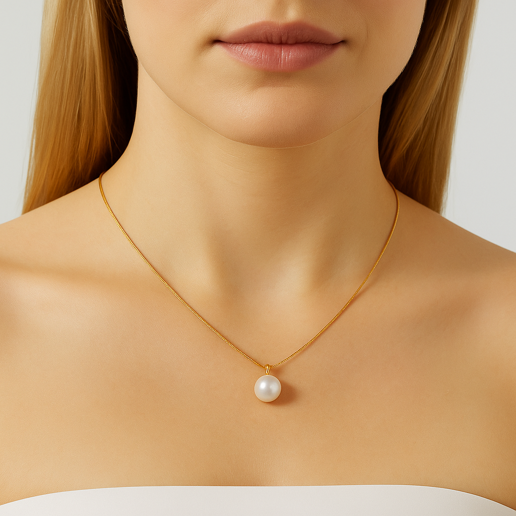 Classic Pearl Drop Necklace