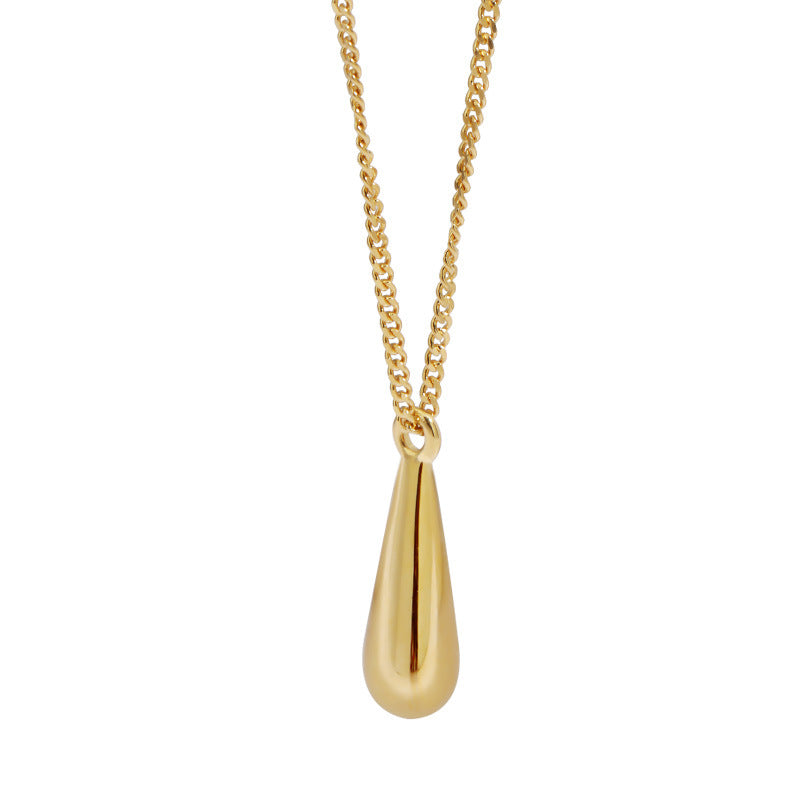 Tiny water drop necklace
