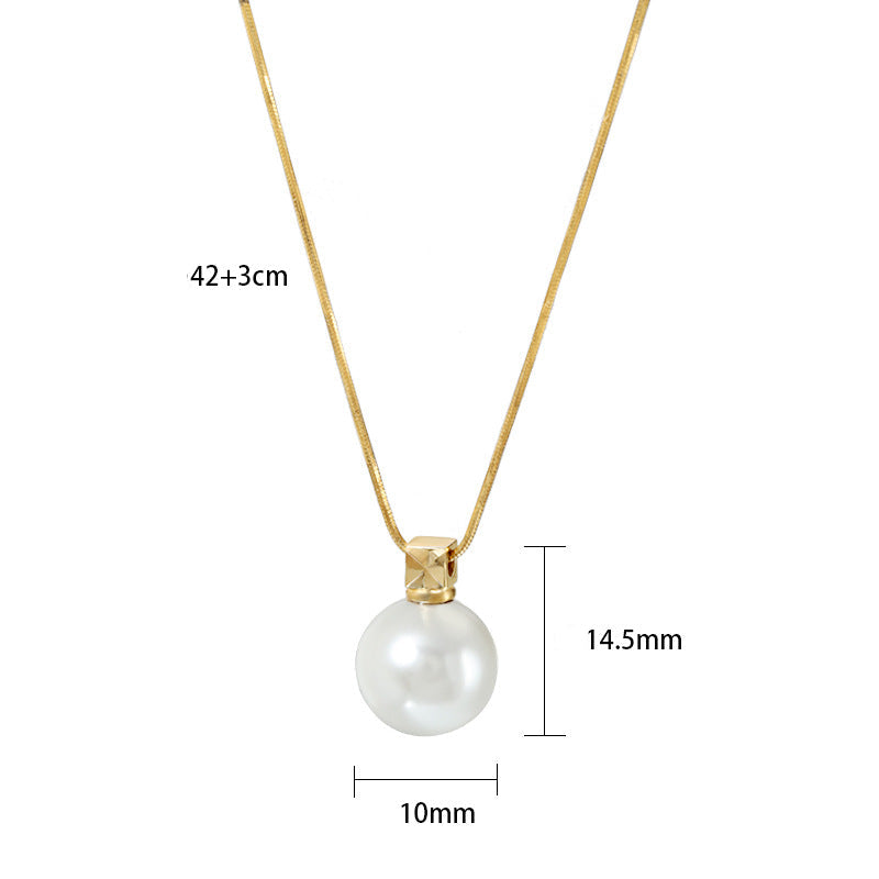 Classic Pearl Drop Necklace